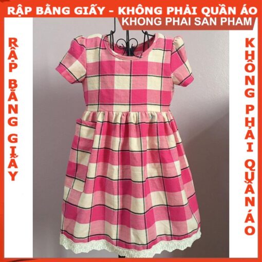 Rập giấy A0 mã R339 - rập đầm bé - Hình ảnh 2