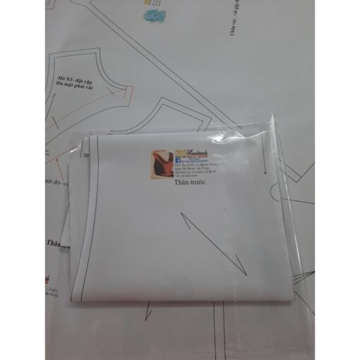 Rập giấy A0 mã 1401 - đầm sơ mi - Hình ảnh 6