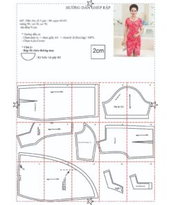 Alternative view of Rập giấy A0 mã 647 - đầm trung niên