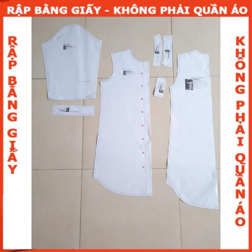 Rập áo cổ sam dáng dài mã 1238 - Hình ảnh 3