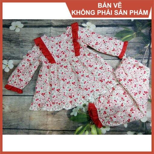Rập giấy A0 bộ dài tay và quần bo ống R394 - Hình ảnh 4