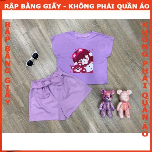 Rập giấy A0 bộ đùi áo thun croptop mã R15