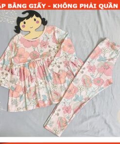 Rập giấy A0 bộ thun bé gái mã R436
