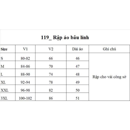 Rập giấy A0 áo kiểu nữ mã 119 - Hình ảnh 6