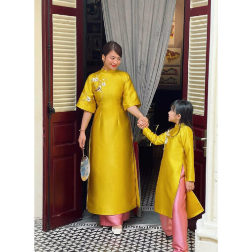 Rập giấy A0 mã AD42 - áo dài tay loe dáng ôm cho mẹ - Hình ảnh 4