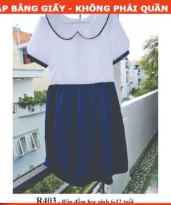 Rập giấy A0 mã R403 - đầm cổ sen