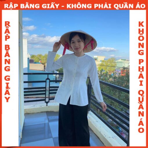 Rập giấy A0 bô bà ba cổ tròn mã AD35 - Hình ảnh 5