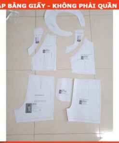 Alternative view of Rập  giấy mã 823  -đầm sơ mi thắt eo