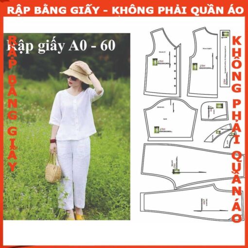Rập giấy mã 60 - bộ cổ tim