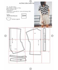 Alternative view of Rập giấy A0 mã 1551 - áo sơ mi tay liền