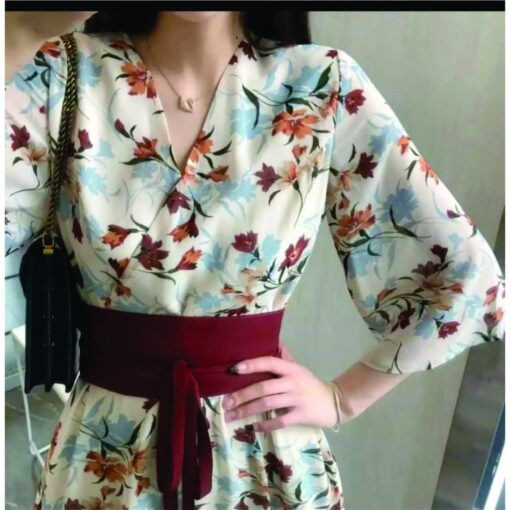 Rập giấy A0 đầm cổ tim tay loe 1331 - Hình ảnh 5