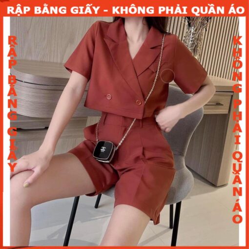 Rập giấy A0 bộ short mã 1637 - Hình ảnh 3