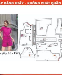 Rập giấy A0 bộ đùi cổ tròn mã 1595