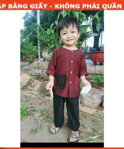 Rập giấy A0 mã B36 - bộ bà ba bé trai mã