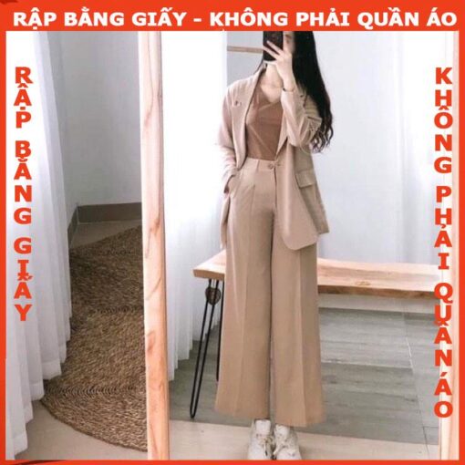Rập giấy A0 áo vest 1 lớp dáng suông mã 1074 - Hình ảnh 2