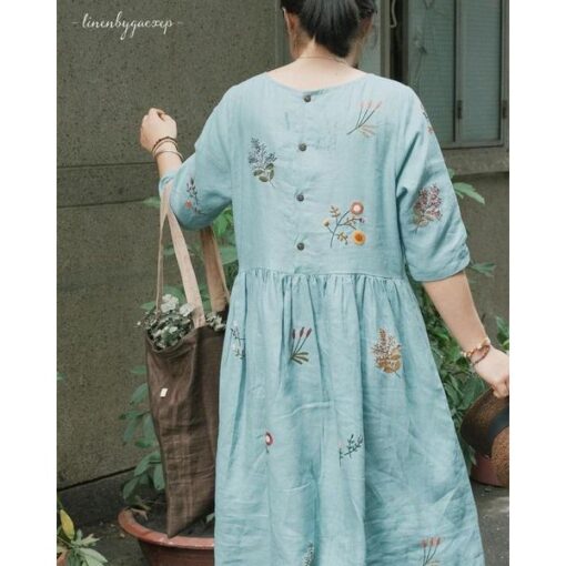 Rập giấy A0 mã 1268 - đầm babydol tay lỡ - Hình ảnh 5