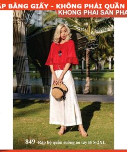 Alternative view of Rập giấy mã 849 - nguyên set áo quần