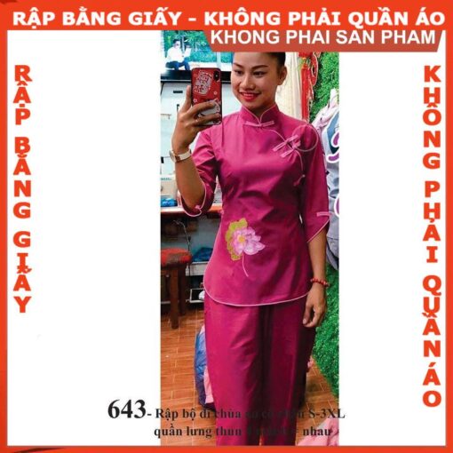 Rập giấy mã 643 - bộ đi chùa nữ