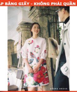 Alternative view of Rập giấy A0 mã 1151 - đầm cổ chân tay lửng