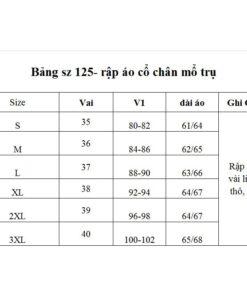 Alternative view of Rập giấy A0 áo cổ chân mã 125