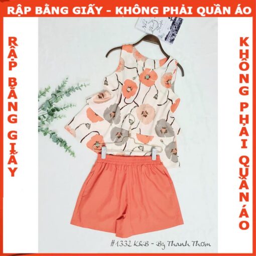 Rập giấy A0 bộ đùi áo 2 lớp mã 1332 - Hình ảnh 6