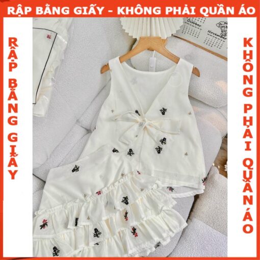 Rập giấy A0 mã 271 set váy A + áo - Hình ảnh 3