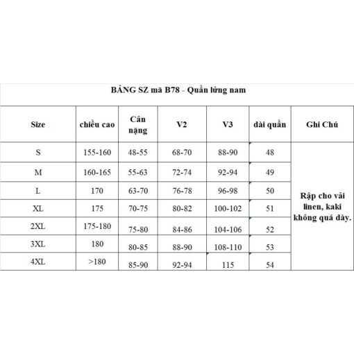Rập giấy A0 mã B78 - quần lửng nam trước dây kéo sau thun - Hình ảnh 6