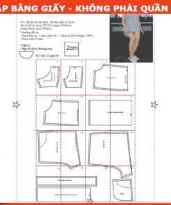 Rập giấy mã 871  - bộ đùi mặc nhà