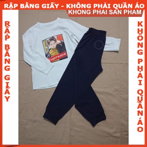 Rập giấy A0 bộ dài tay bé trai mã R139