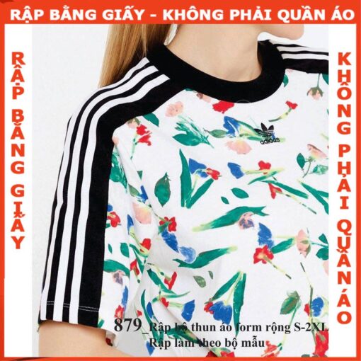 Rập giấy A0 mã 879- Rập bộ thun - Hình ảnh 3