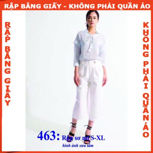 Rập giấy A0 áo sơ mi nữ mã 463