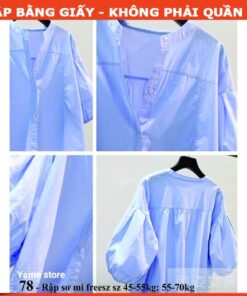 Rập giấy A0 may áo sơ mi mã 78