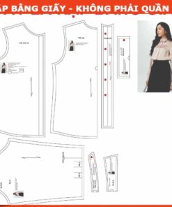 Rập giấy A0 áo sơ mi mã T45