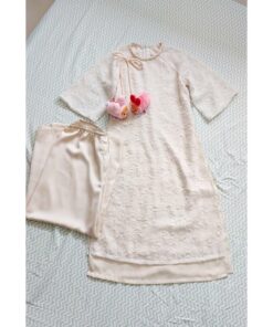 Alternative view of Rập giấy A0 mã AD45-áo dài voan 2 lớp nguyên bộ cho bé