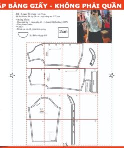 Rập giấy A0 mã 202 - sơ mi cổ chân