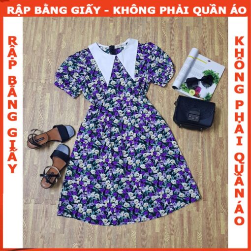 Rập giấy A0 mã 958 - đâm cổ sen nhọn - Hình ảnh 3