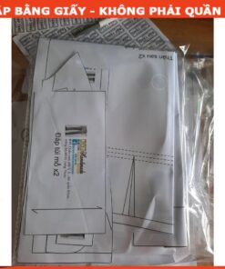 Alternative view of Rập giấy A0 quần tây nam 1 ly mã B50