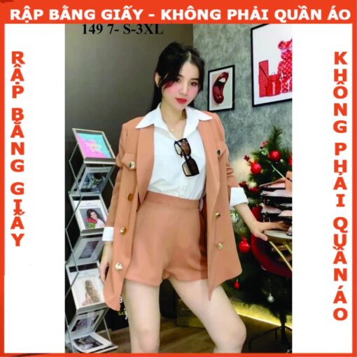Rập giấy A0 mã 1497 - áo khoác dáng suông