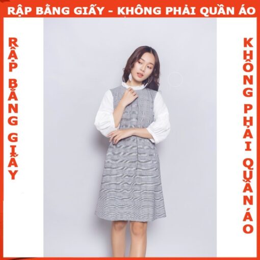 Rập giấy A0 mã 573 - đầm suông tay phồng