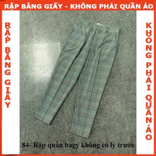 Rập giấy A0 mã 84 - Rập quần bagy - Hình ảnh 2