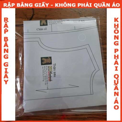 Rập giấy A0 áo khoác bé trai mã R187 - Hình ảnh 3