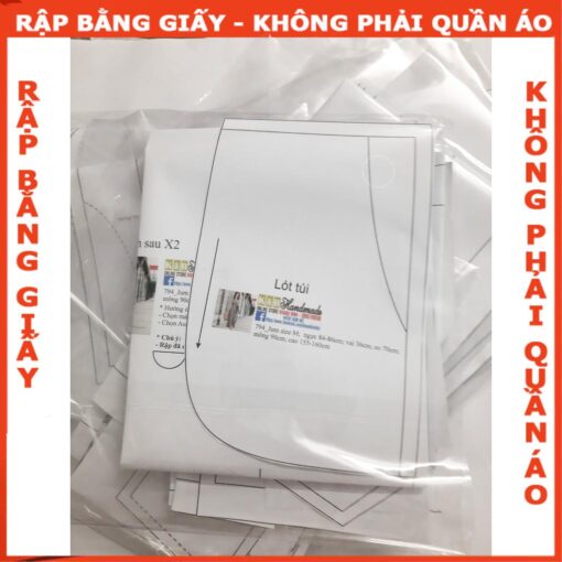 Rập giấy A0 jum cổ tim mã 794 - Hình ảnh 3