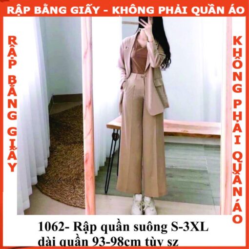 Rập giấy A0 quần suông mã 1062