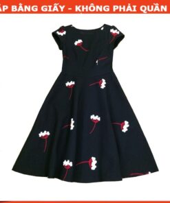 Rập giấy A0 mã 545 - đầm xòe tay nhí