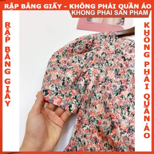 Rập giấy A0 áo tay phồng mã 985 - Hình ảnh 6