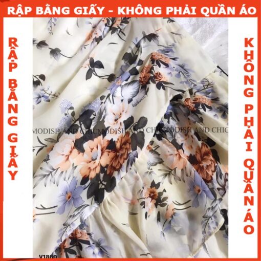 Rập giấy A0 mã 1326 - đầm voan - Hình ảnh 5
