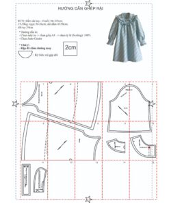 Alternative view of Rập giấy A0 mã R370 - đầm bé