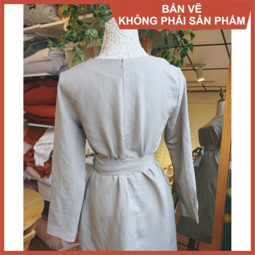Rập mã 973 - đầm suông dáng dài - Hình ảnh 4