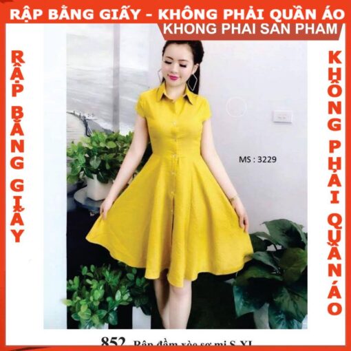 Rập giấy A0 mã 852 - Rập đầm nữ