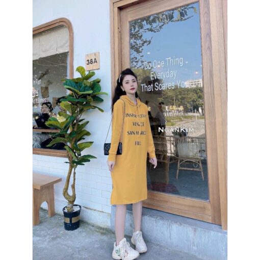 Rập giấy A0 mã 1396 - đầm hoodie - Hình ảnh 4